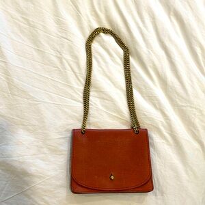 Madewell Leather Bag with Chain Strap